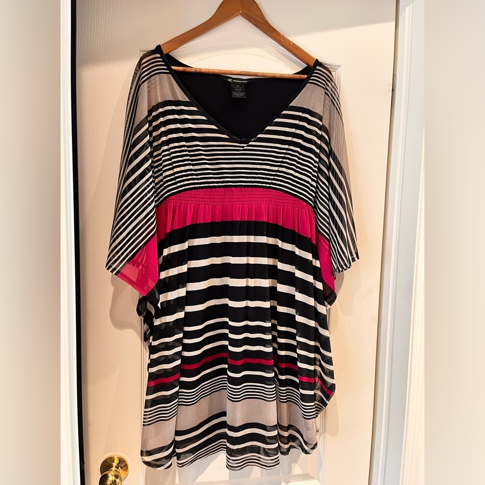 INC International Black and Pink Mini Dress